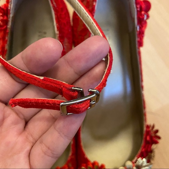 Red lace heels - Picture 7 of 8